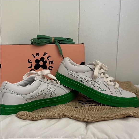 Golf Le Fleur Converse x One Star Ox Kelly Green! - Picture 4 of 4